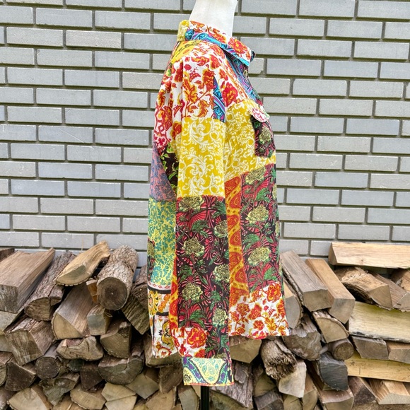 Cotton Daisy patchwork blouse - Picture 3 of 6